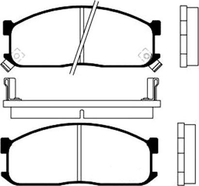 Kavo Parts BP-4514 - Bremžu uzliku kompl., Disku bremzes ps1.lv