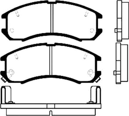 Kavo Parts BP-4516 - Bremžu uzliku kompl., Disku bremzes ps1.lv