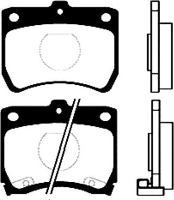 Kavo Parts BP-4511 - Bremžu uzliku kompl., Disku bremzes ps1.lv