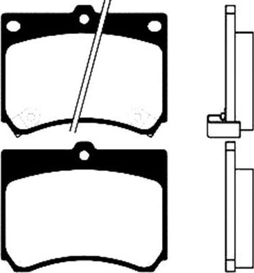 MAZDA BRY4-33-3Z - Bremžu uzliku kompl., Disku bremzes ps1.lv