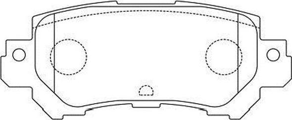 Kavo Parts BP-4580 - Bremžu uzliku kompl., Disku bremzes ps1.lv