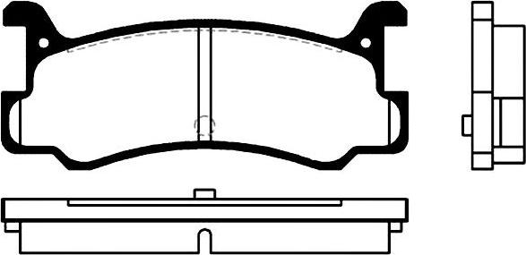 Japanparts PP-303MK - Bremžu uzliku kompl., Disku bremzes ps1.lv