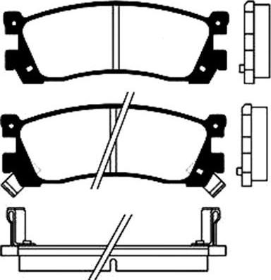 Kavo Parts BP-4537 - Bremžu uzliku kompl., Disku bremzes ps1.lv