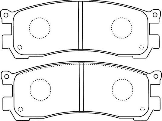 Kavo Parts BP-4571 - Bremžu uzliku kompl., Disku bremzes ps1.lv