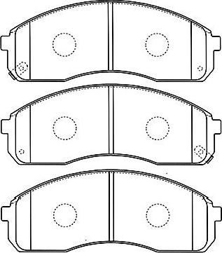 Kavo Parts BP-4008 - Bremžu uzliku kompl., Disku bremzes ps1.lv