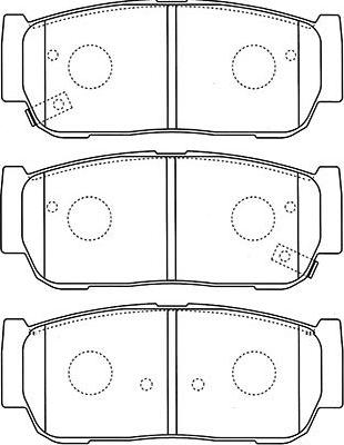 Kavo Parts BP-4019 - Bremžu uzliku kompl., Disku bremzes ps1.lv