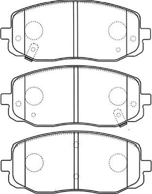 Kavo Parts BP-4015 - Bremžu uzliku kompl., Disku bremzes ps1.lv