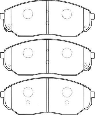 Kavo Parts BP-4010 - Bremžu uzliku kompl., Disku bremzes ps1.lv