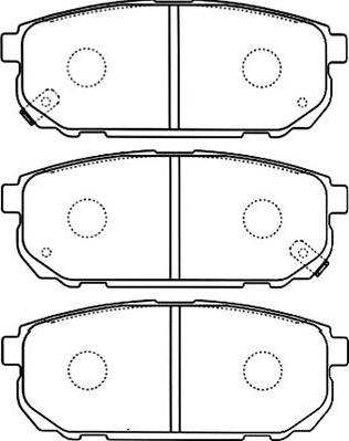 Kavo Parts BP-4011 - Bremžu uzliku kompl., Disku bremzes ps1.lv