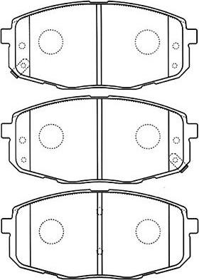 Kavo Parts BP-4013 - Bremžu uzliku kompl., Disku bremzes ps1.lv