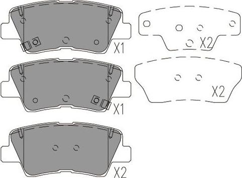 Kavo Parts BP-4031 - Bremžu uzliku kompl., Disku bremzes ps1.lv