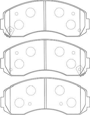 Kavo Parts BP-4020 - Bremžu uzliku kompl., Disku bremzes ps1.lv