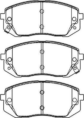 Kavo Parts BP-4021 - Bremžu uzliku kompl., Disku bremzes ps1.lv