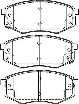 Kavo Parts BP-4027 - Bremžu uzliku kompl., Disku bremzes ps1.lv