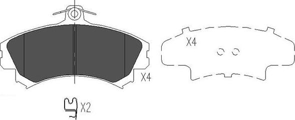 Kavo Parts BP-5553 - Bremžu uzliku kompl., Disku bremzes ps1.lv