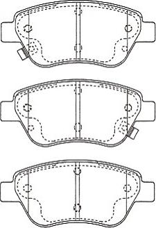 Kavo Parts BP-5569 - Bremžu uzliku kompl., Disku bremzes ps1.lv