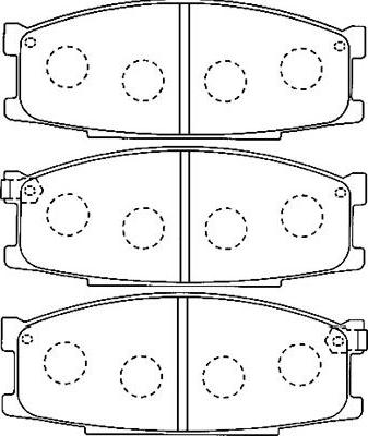 Kavo Parts BP-5537 - Bremžu uzliku kompl., Disku bremzes ps1.lv