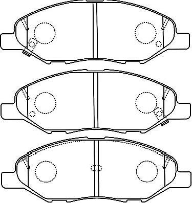 Kavo Parts BP-6599 - Bremžu uzliku kompl., Disku bremzes ps1.lv