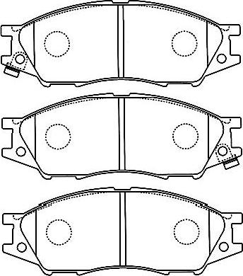 Kavo Parts BP-6597 - Bremžu uzliku kompl., Disku bremzes ps1.lv