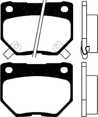 Kavo Parts BP-6548 - Bremžu uzliku kompl., Disku bremzes ps1.lv