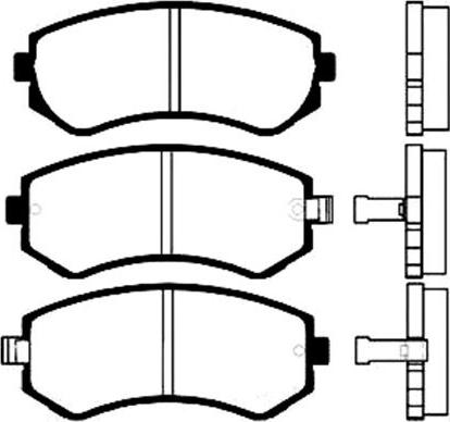 Kavo Parts BP-6556 - Bremžu uzliku kompl., Disku bremzes ps1.lv