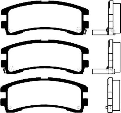 Kavo Parts BP-6553 - Bremžu uzliku kompl., Disku bremzes ps1.lv