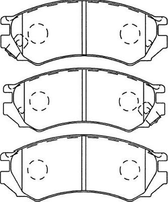 Kavo Parts BP-6564 - Bremžu uzliku kompl., Disku bremzes ps1.lv