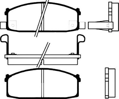 Kavo Parts BP-6509 - Bremžu uzliku kompl., Disku bremzes ps1.lv