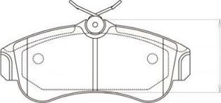 Kavo Parts BP-6515 - Bremžu uzliku kompl., Disku bremzes ps1.lv