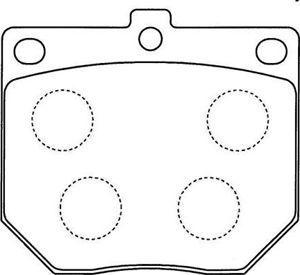 Kavo Parts BP-6585 - Bremžu uzliku kompl., Disku bremzes ps1.lv