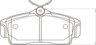 Kavo Parts BP-6535 - Bremžu uzliku kompl., Disku bremzes ps1.lv