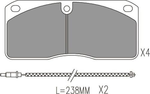 Kavo Parts BP-6640 - Bremžu uzliku kompl., Disku bremzes ps1.lv