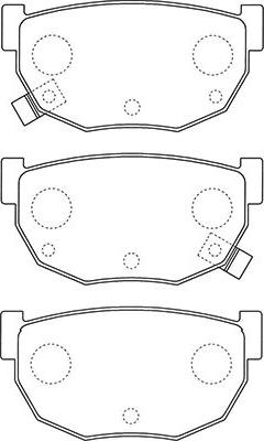 Kavo Parts BP-6609 - Bremžu uzliku kompl., Disku bremzes ps1.lv