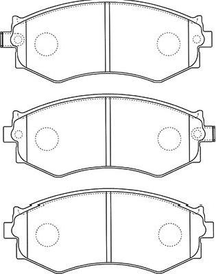 Kavo Parts BP-6604 - Bremžu uzliku kompl., Disku bremzes ps1.lv