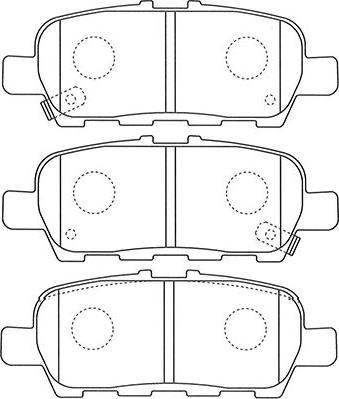 Kavo Parts BP-6605 - Bremžu uzliku kompl., Disku bremzes ps1.lv