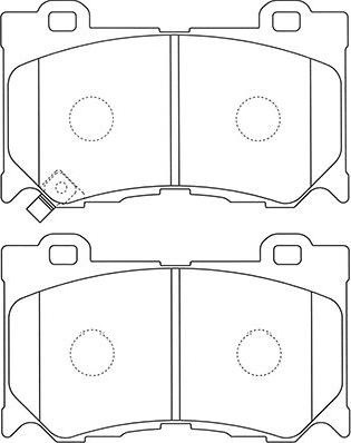 Kavo Parts BP-6606 - Bremžu uzliku kompl., Disku bremzes ps1.lv