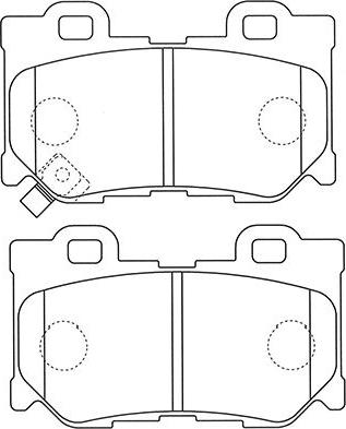 Kavo Parts BP-6607 - Bremžu uzliku kompl., Disku bremzes ps1.lv