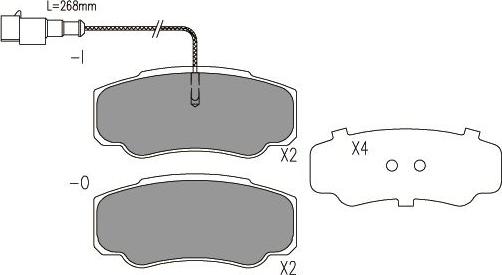 Kavo Parts BP-6613 - Bremžu uzliku kompl., Disku bremzes ps1.lv