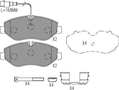 Kavo Parts BP-6612 - Bremžu uzliku kompl., Disku bremzes ps1.lv