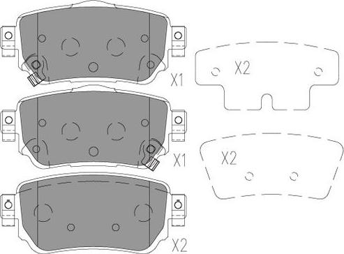 Kavo Parts BP-6634 - Bremžu uzliku kompl., Disku bremzes ps1.lv