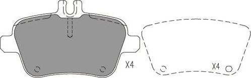 Kavo Parts BP-6637 - Bremžu uzliku kompl., Disku bremzes ps1.lv