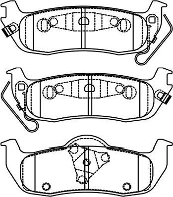 Kavo Parts BP-6623 - Bremžu uzliku kompl., Disku bremzes ps1.lv