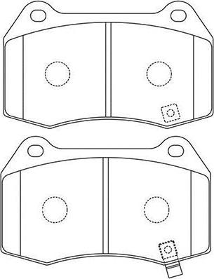 Kavo Parts BP-6622 - Bremžu uzliku kompl., Disku bremzes ps1.lv