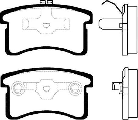 DJ Parts BP1422 - Bremžu uzliku kompl., Disku bremzes ps1.lv