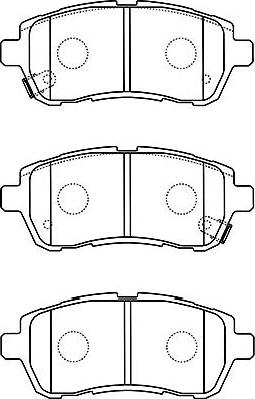 Kavo Parts BP-1519 - Bremžu uzliku kompl., Disku bremzes ps1.lv