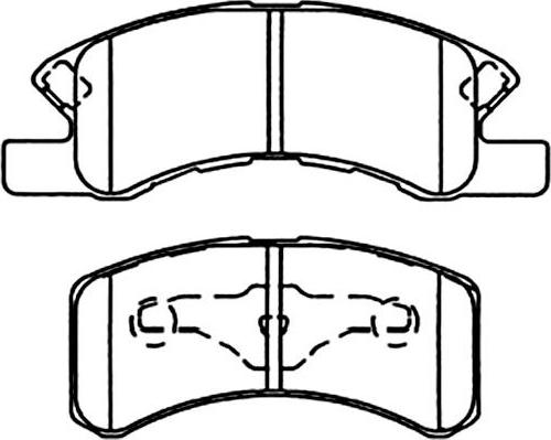 Kavo Parts BP-1514 - Bremžu uzliku kompl., Disku bremzes ps1.lv