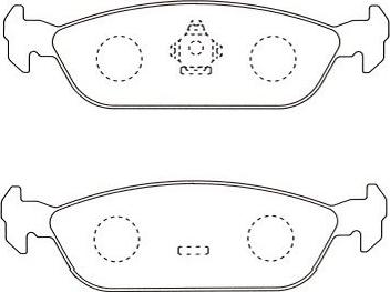 Kavo Parts BP-1511 - Bremžu uzliku kompl., Disku bremzes ps1.lv