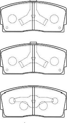 Kavo Parts BP-1517 - Bremžu uzliku kompl., Disku bremzes ps1.lv