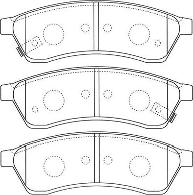 Kavo Parts BP-1015 - Bremžu uzliku kompl., Disku bremzes ps1.lv