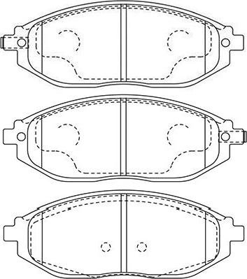 Kavo Parts BP-1016 - Bremžu uzliku kompl., Disku bremzes ps1.lv